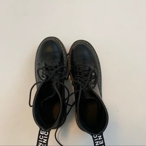Black Platform Combat Boots